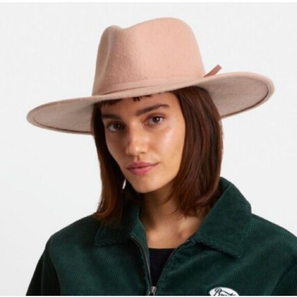 🆕👒BRIXTON Ashley Felt Hat In Blush - Picture 1 of 10